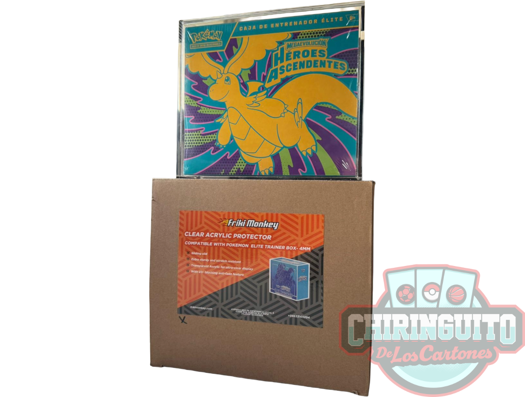 Pack ETB Héroes Ascendentes + Protector Acrílico Premium
