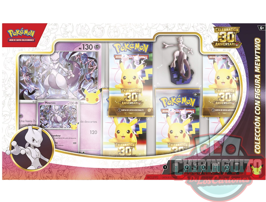 PREVENTA Pokémon 30 Aniversario Colección con Figura Mewtwo – Español