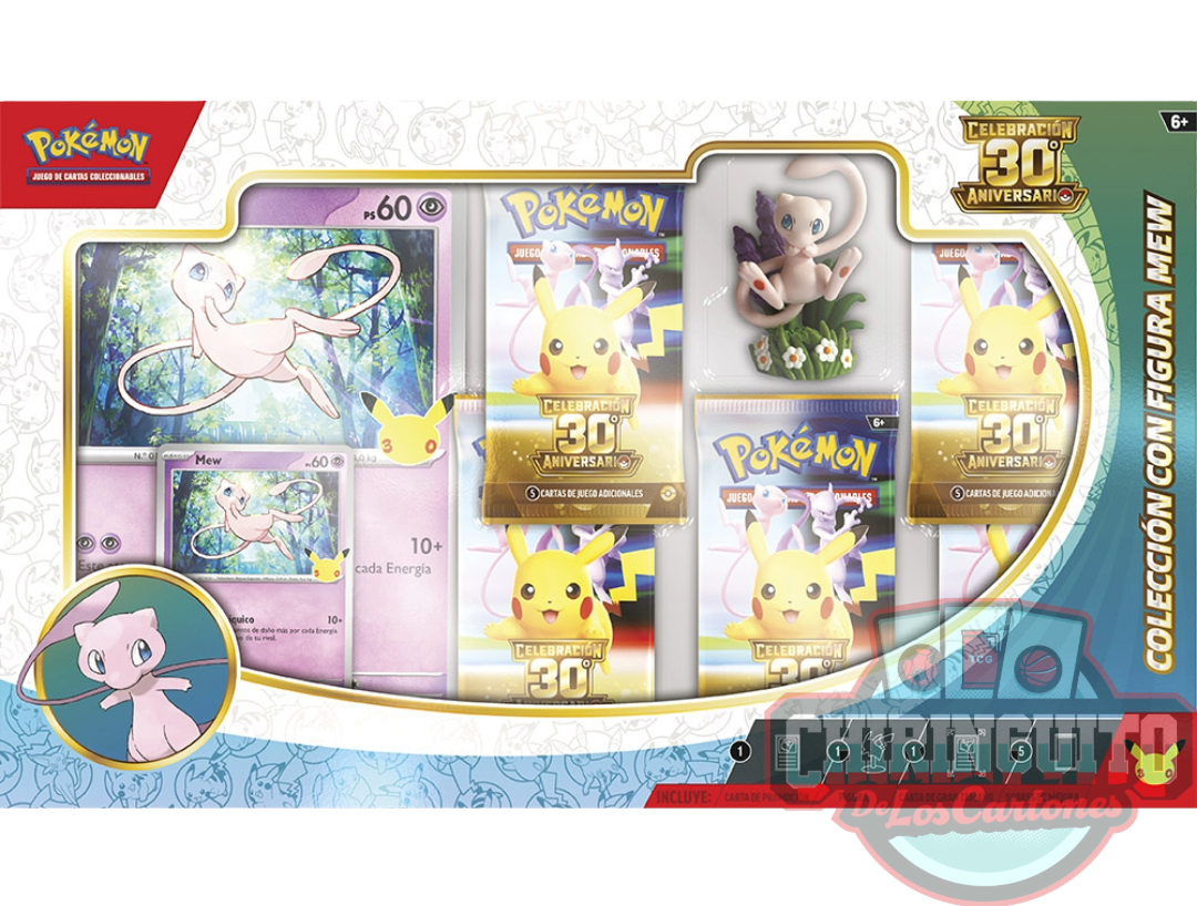 PREVENTA Pokémon 30 Aniversario Colección con Figura Mew – Español